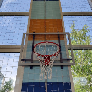 Щит баскетбольный тренировочный 1200×900 мм, оргстекло 10 мм, с креплением к стене Ds573