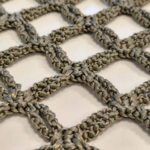 Заградительная сетка. Ячейка 40х40 мм. Нить 8 мм. ПЭ (Двойная габионовая)